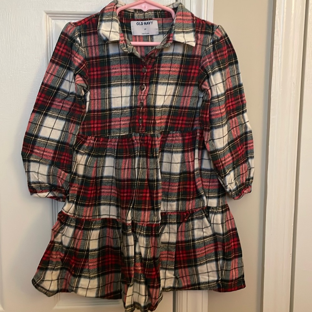 Plaid flannel old navy 5T dress